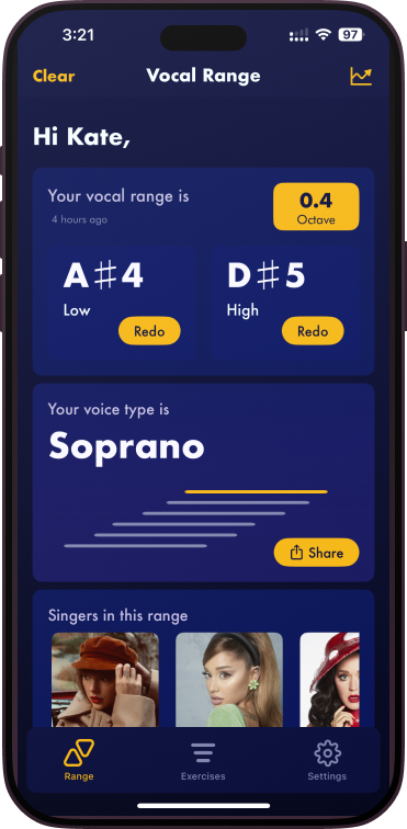 Discover Your Vocal Range - Click to Download